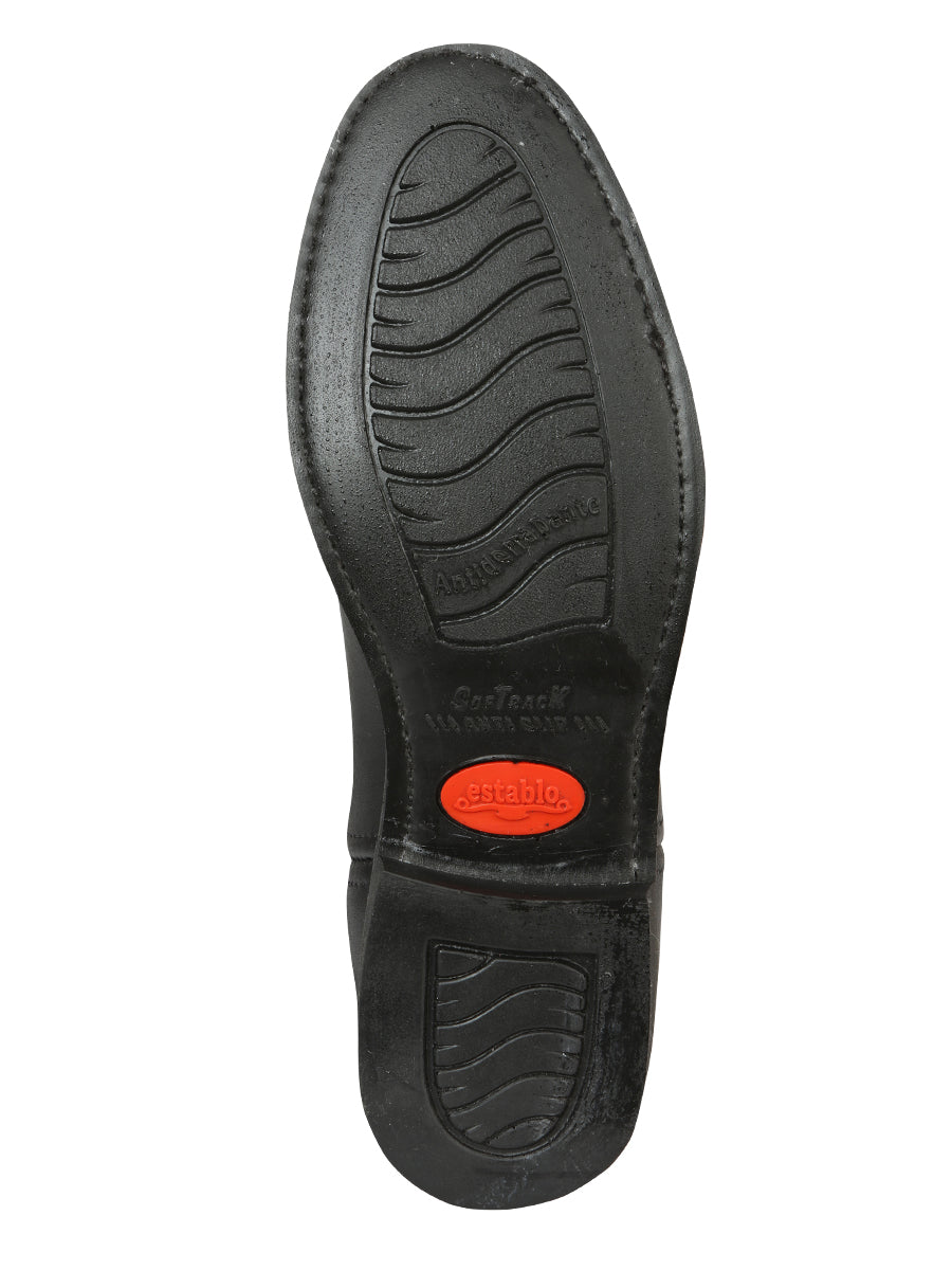 Establo Men's Work Boot - Leather Grasso - Black 311