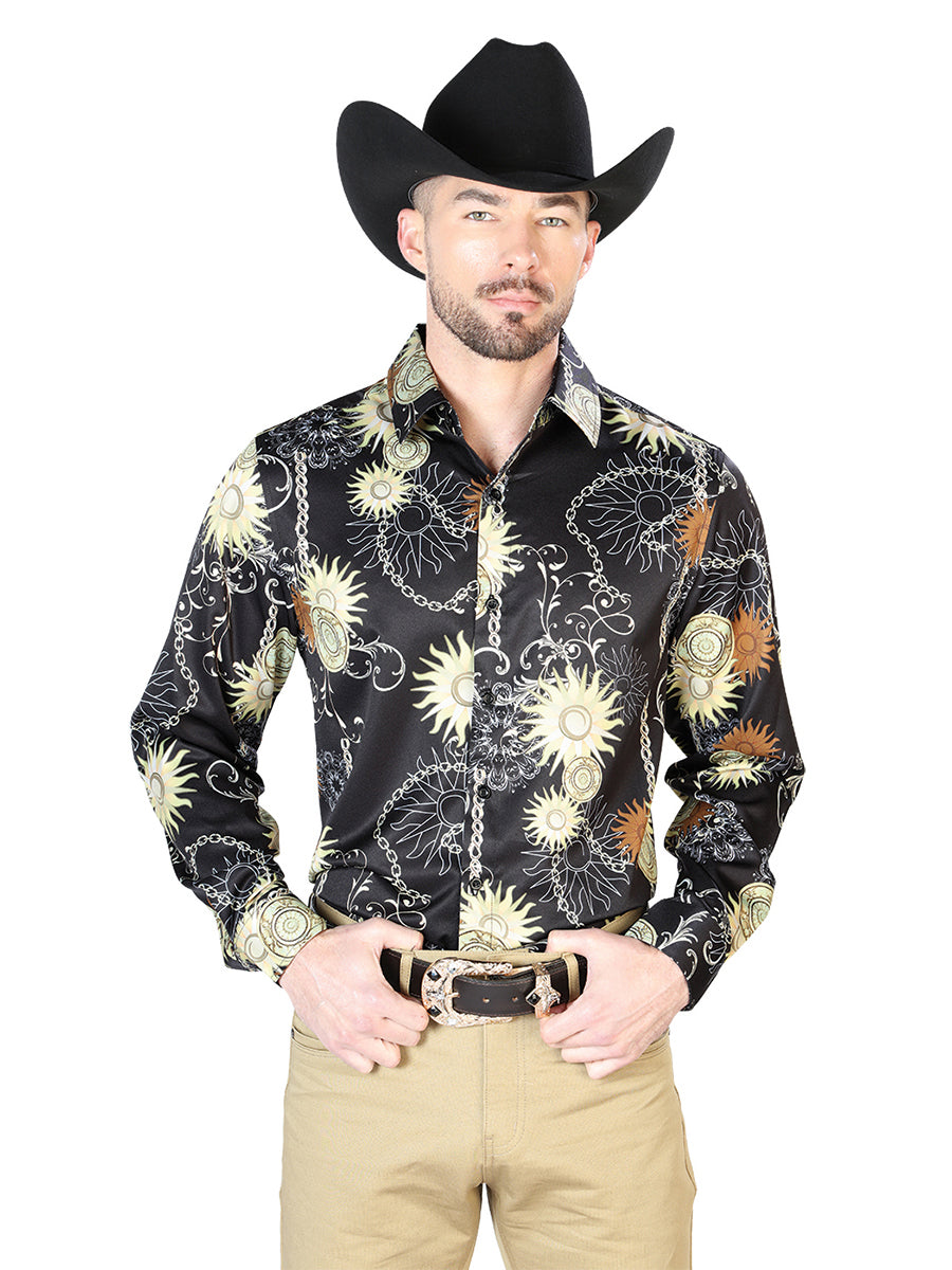 Black Gold Casual Long Sleeve Shirt 43992