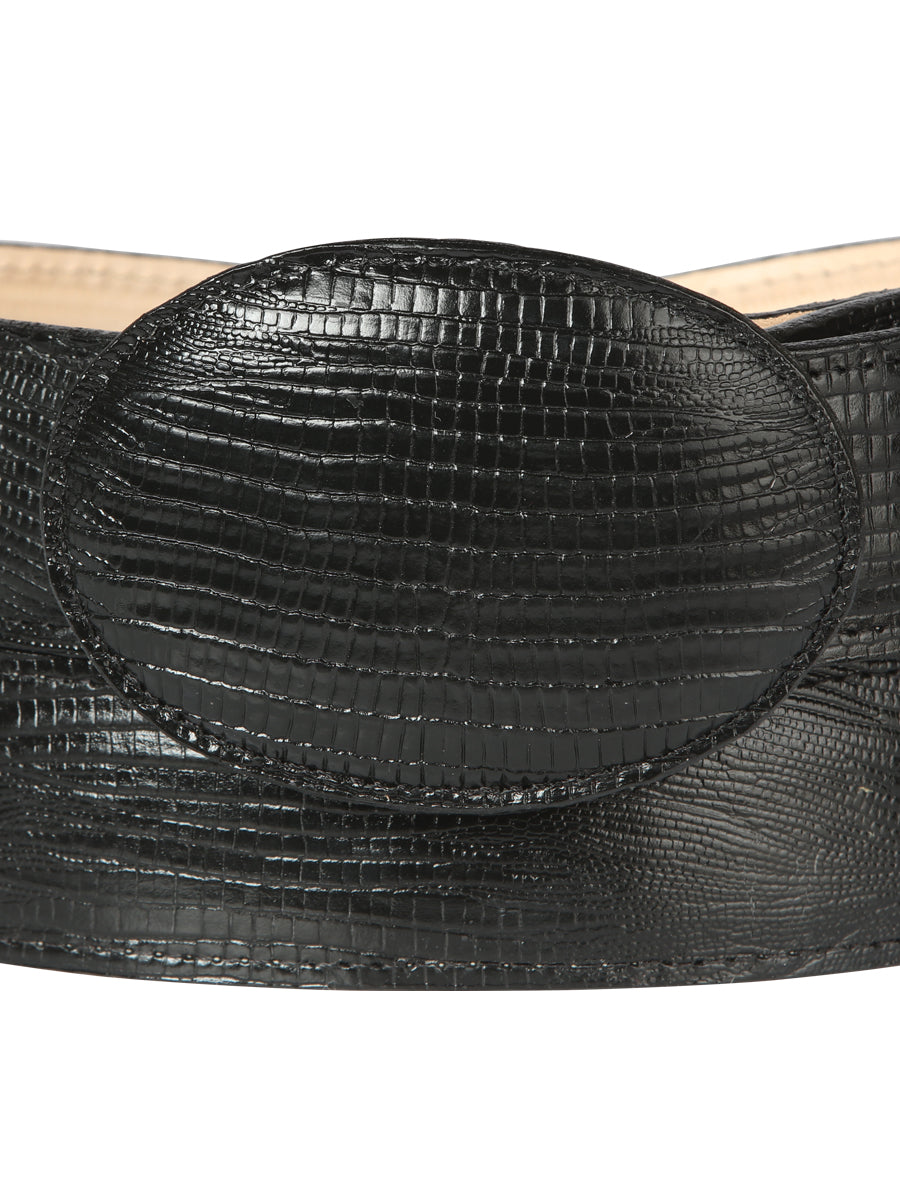 Cowboy Belt - El General - Imitation Lizard - Black 44670