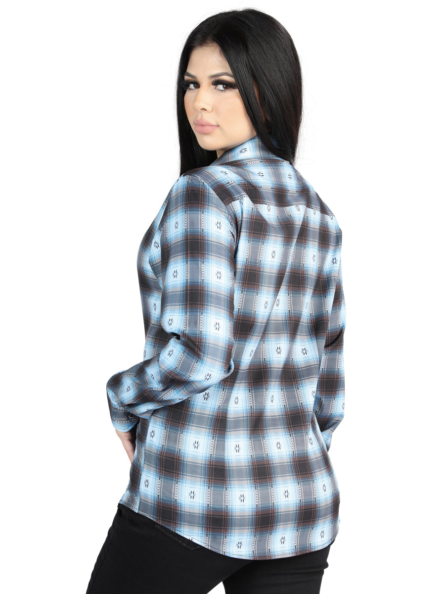 El General - Casual Long-Sleeve Shirt - Black/Beige 44719