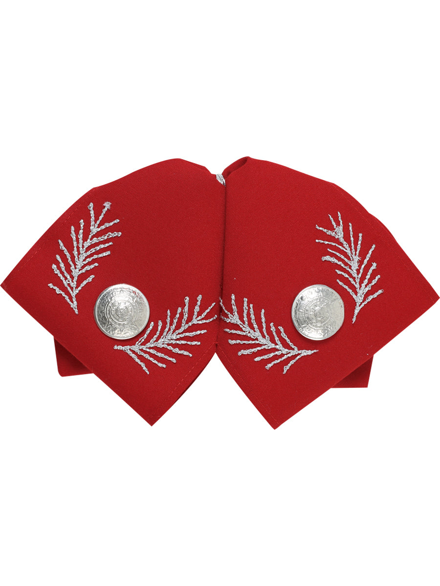 Adult
Mexican Charro Bow Tie 100% Polyester Red/Silver 601109
