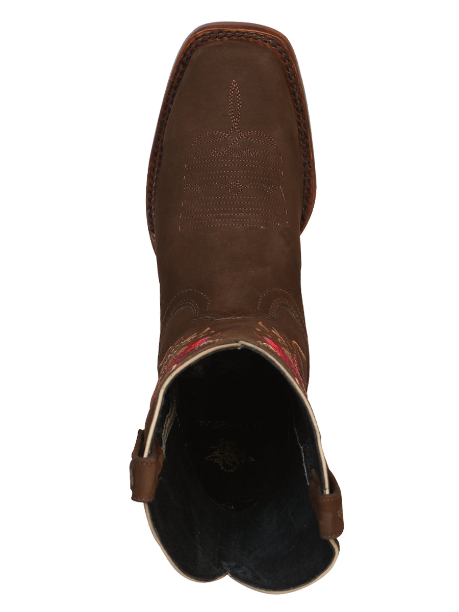Women El General Rodeo Boot - Suede Brown 42025
