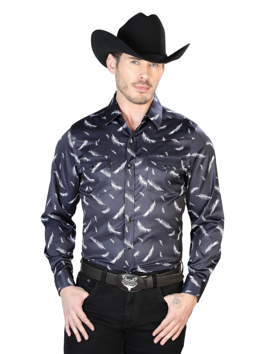 Black Casual Long Sleeve Shirt 43934