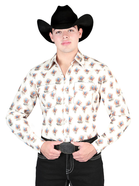 El General Brown Western Shirt 44307