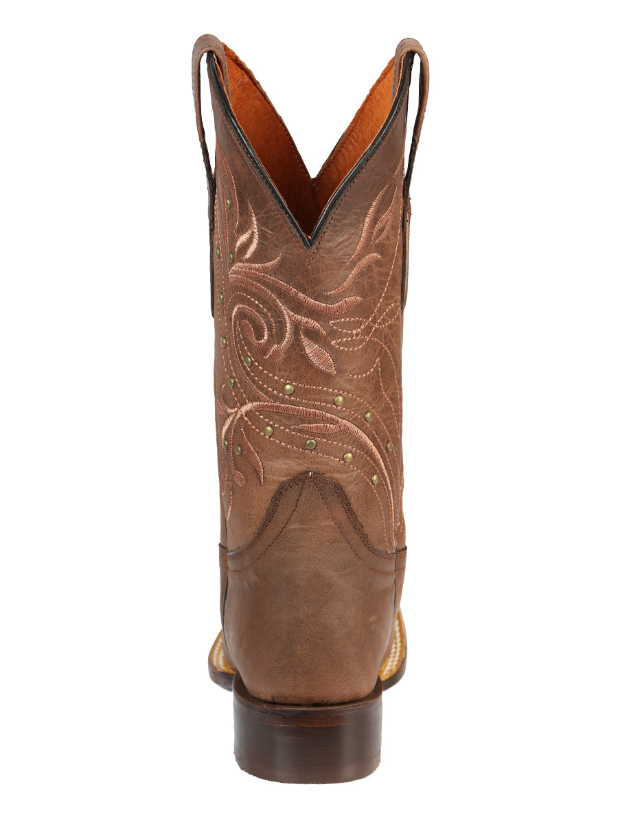 El General Women’s Rodeo Boot  - Alazan Brown 44854
