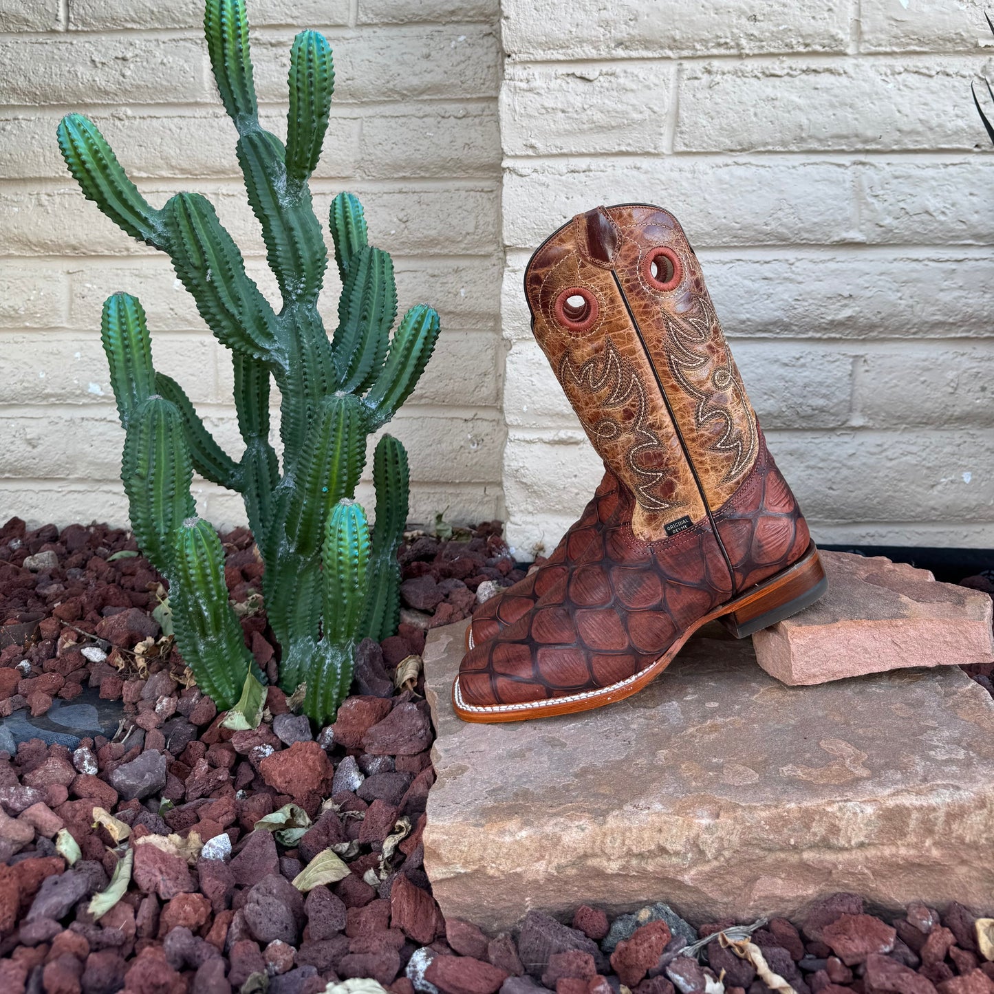 Reyme Jumbo Pirarucu Boots-Square Toe