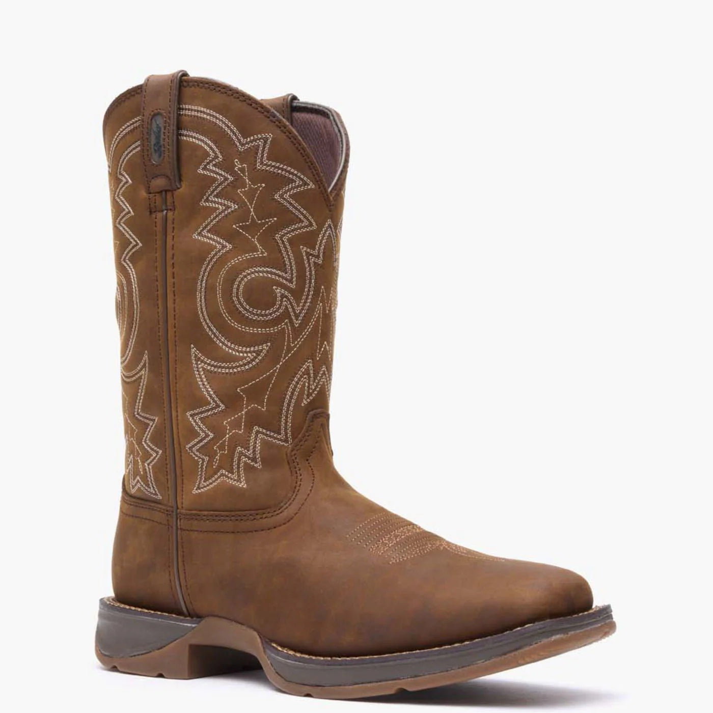 REBEL BY DURANGO PULL-ON WESTERN BOOT BROWN