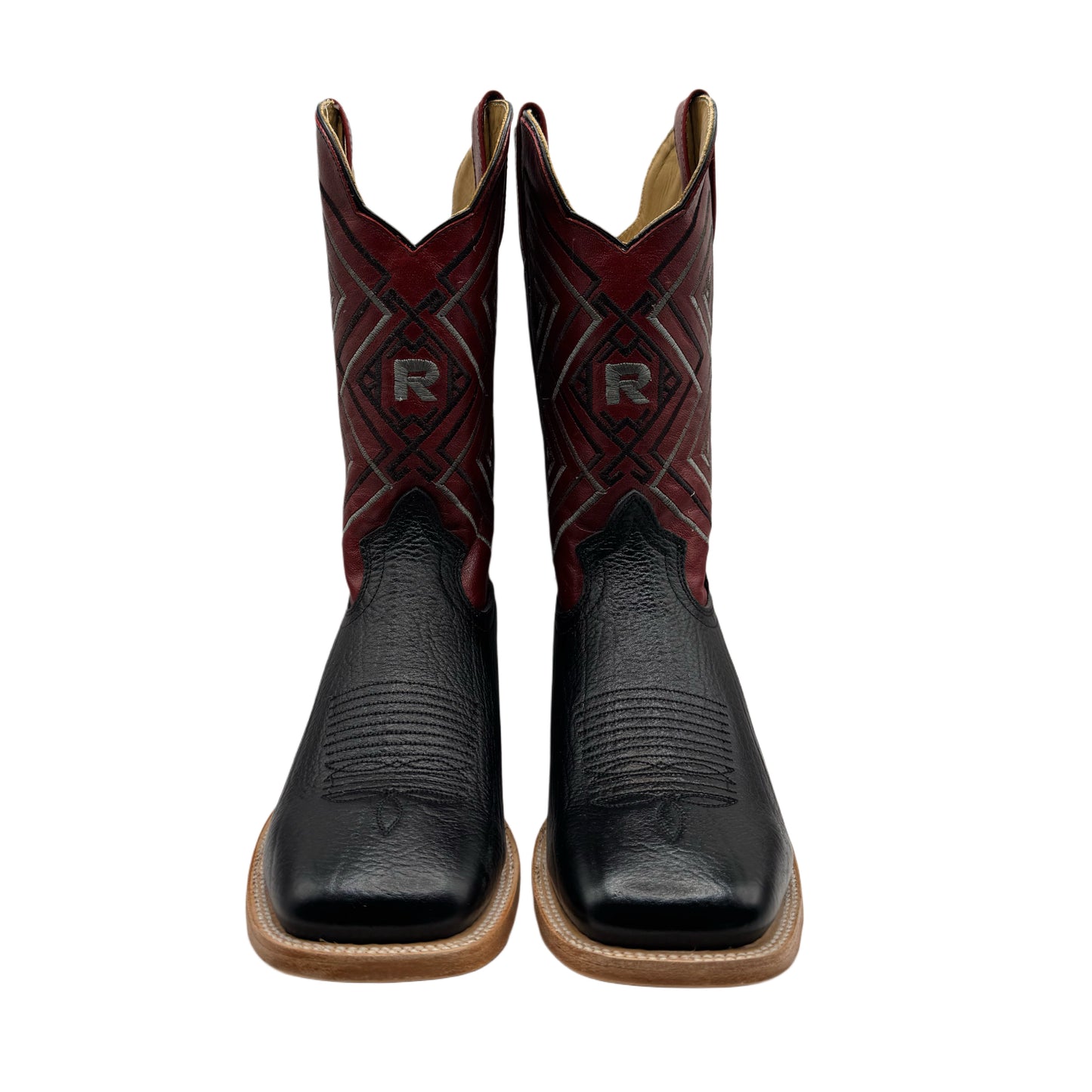 Reyme Black Cuello De Toro Boots-Square Toe