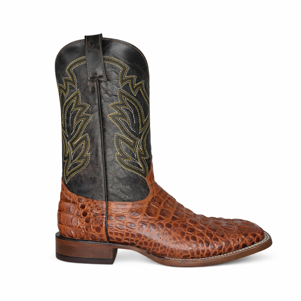 Dark Ranch Caiman Neck- Square Toe