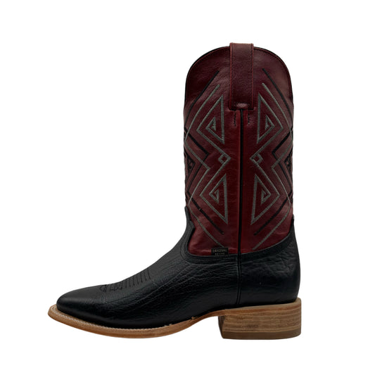 Reyme Black Cuello De Toro Boots-Square Toe