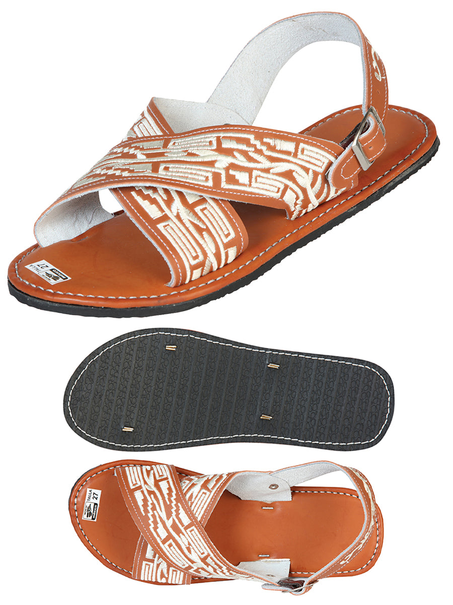Mexican Artisanal Sandals Leather  Natural  603787