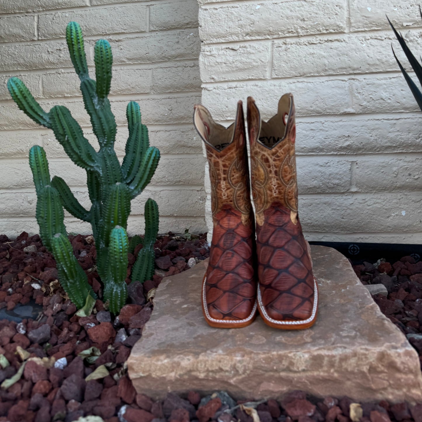 Reyme Jumbo Pirarucu Boots-Square Toe
