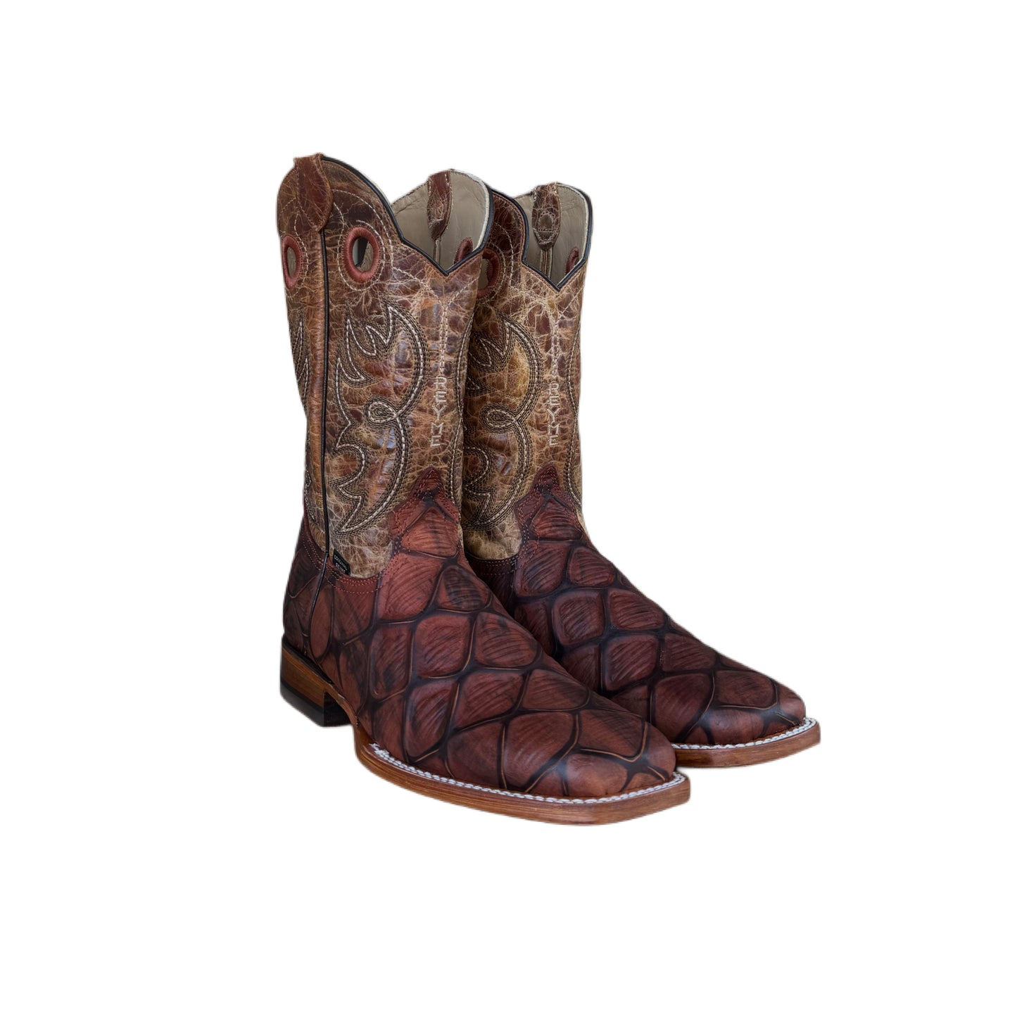 Reyme Jumbo Pirarucu Boots-Square Toe