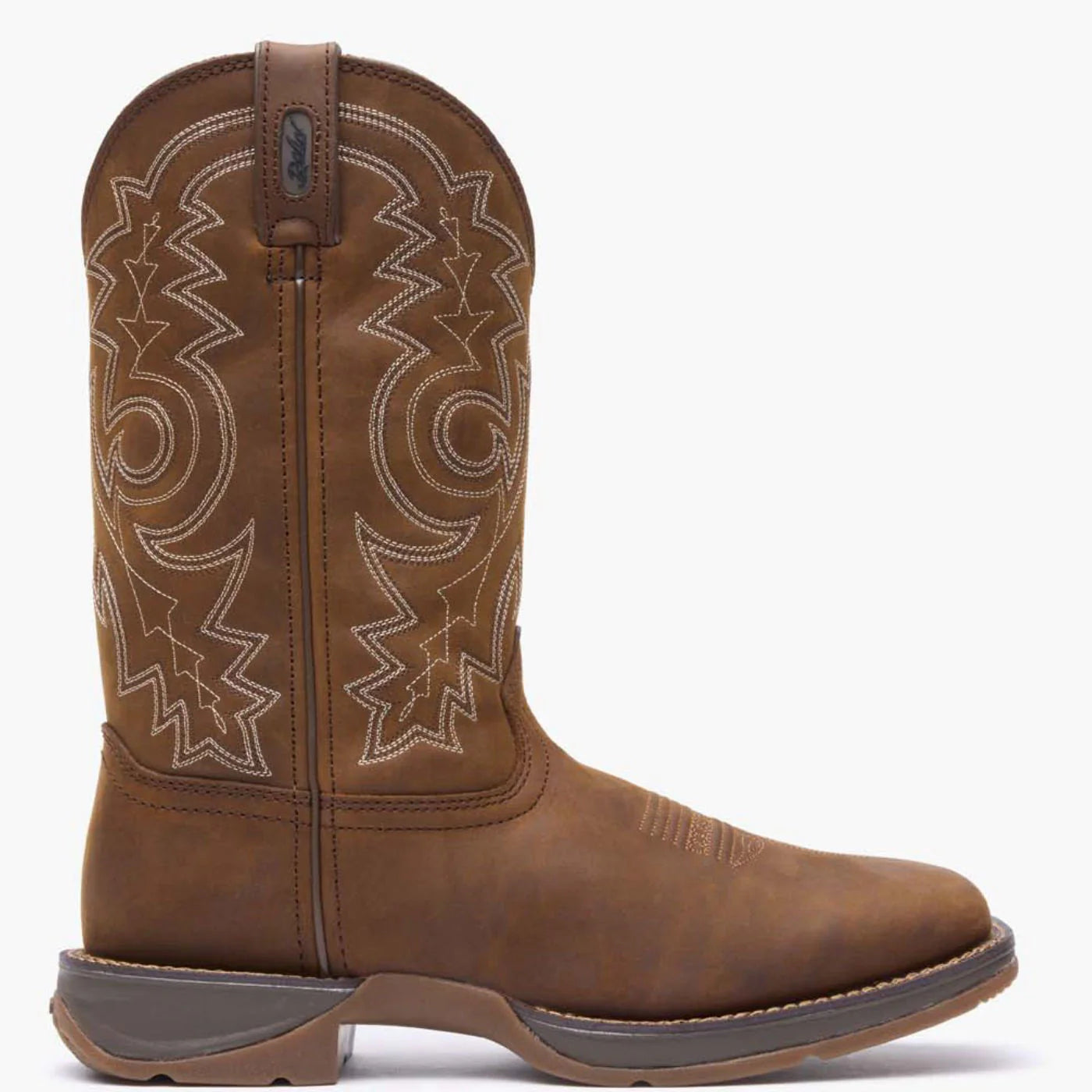 REBEL BY DURANGO PULL-ON WESTERN BOOT BROWN