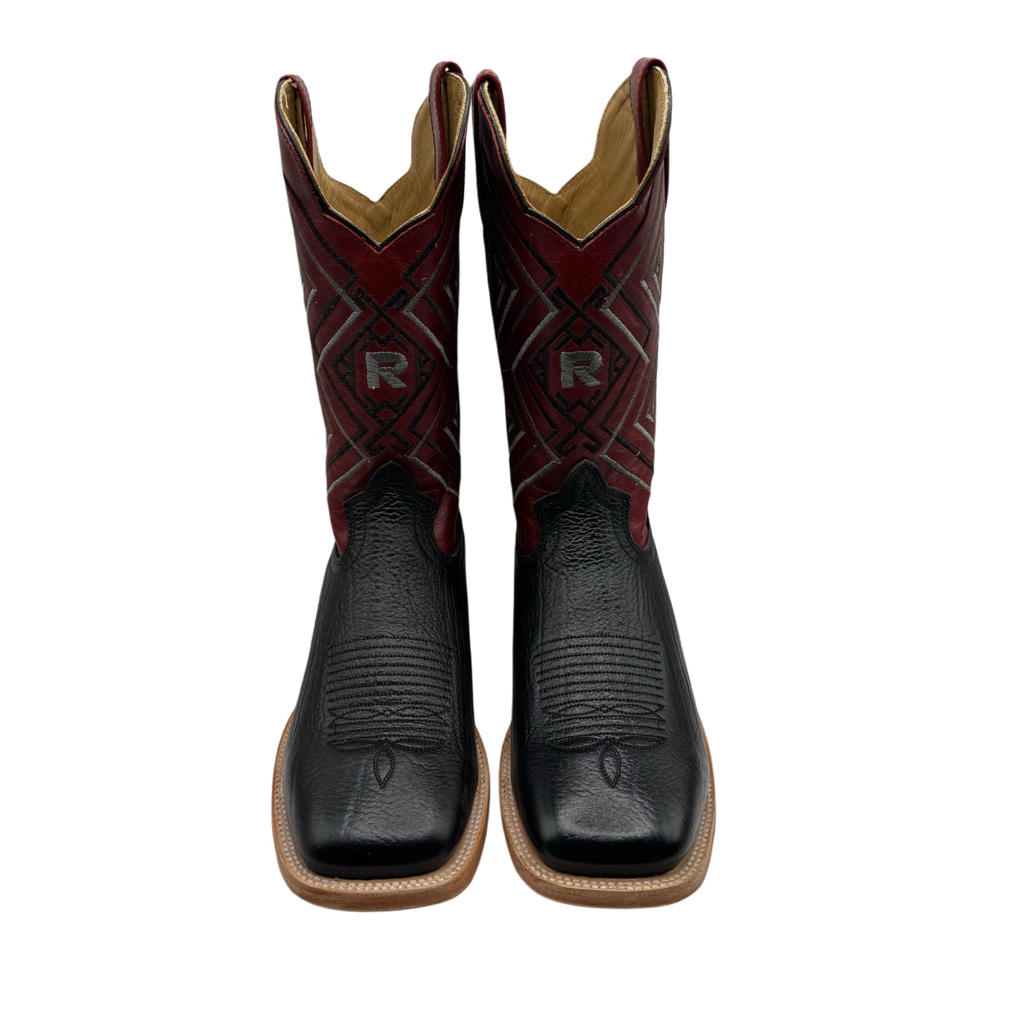 Reyme Black Cuello De Toro Boots-Square Toe