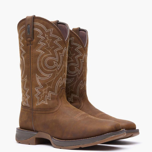 REBEL BY DURANGO PULL-ON WESTERN BOOT BROWN