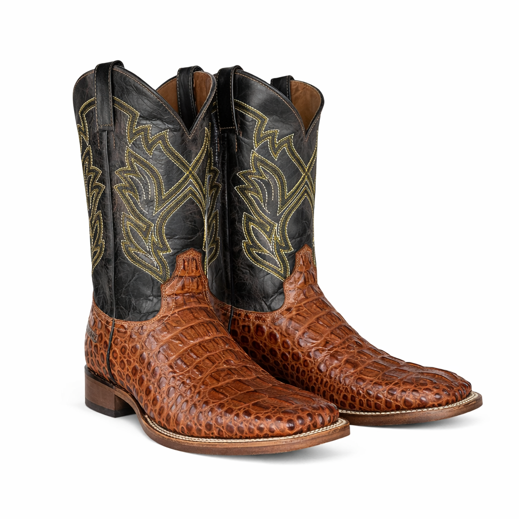 Dark Ranch Caiman Neck- Square Toe