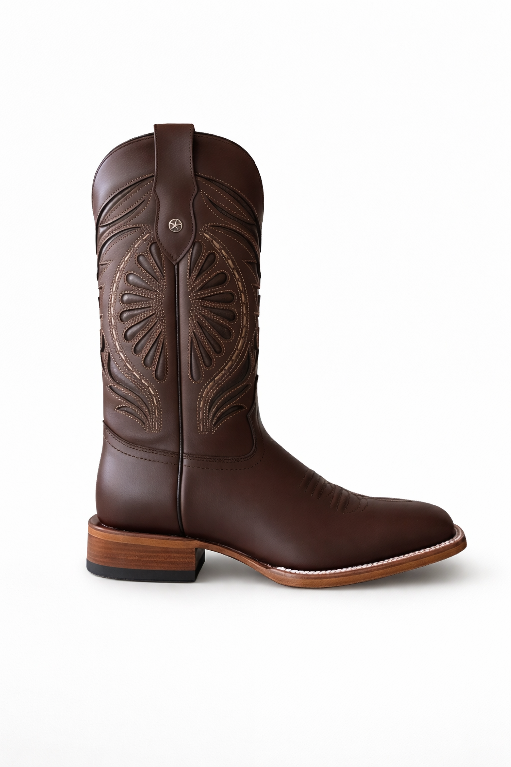 Dark Ranch Brown Classic Boots-Square Toe