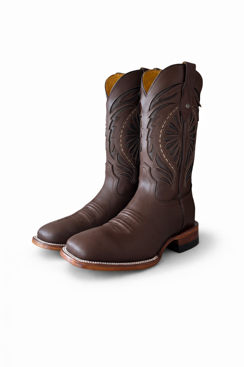 Dark Ranch Brown Classic Boots-Square Toe
