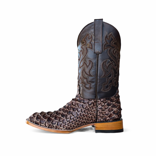 Dark Ranch Python Orix Boots-Square Toe