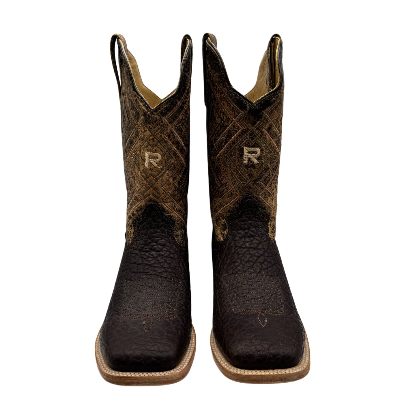 Reyme Brown Cuello De Toro Boots-Square Toe