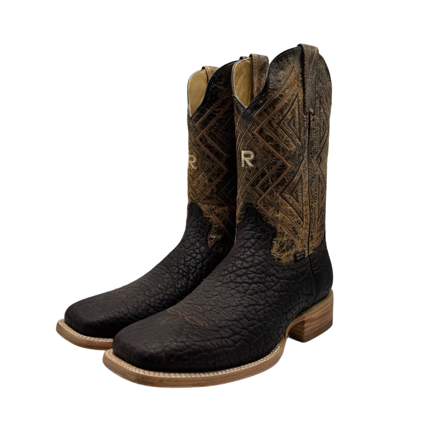 Reyme Brown Cuello De Toro Boots-Square Toe